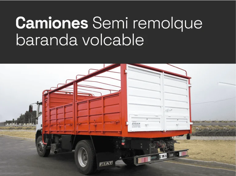 Slide 10 - Camiones semi remolque baranda volcable